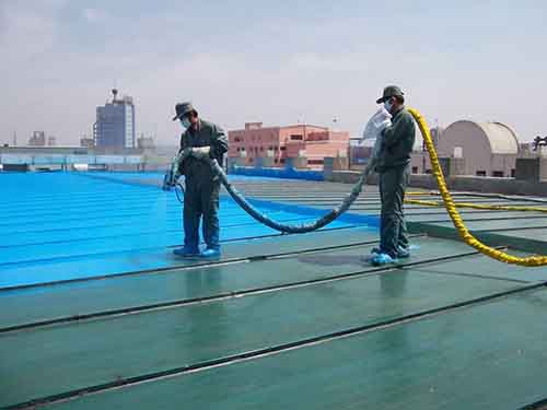 彩钢屋顶聚脲防水涂料案例